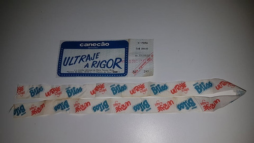 Antigo Ingresso Canecão Ultraje A Rigor E Fita Nestlé 1987