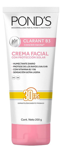 Pond´s Crema Facial Con Protector Solar 30fps 200g