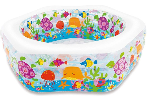 Piscina Inflable Intex Niños 1.52 Familiar Original Hexágono