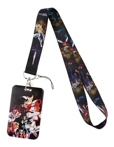 Lanyard Saint Seiya Zodiaco Cinta Colgante + Credencial