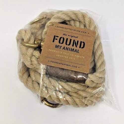 Nwt The Original Found My Animal Adjustable Rope Dog Lea Ccq