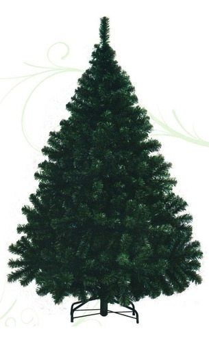 Árbol De Navidad Montañes Deluxe 1.5mts Base Metálica Color Verde
