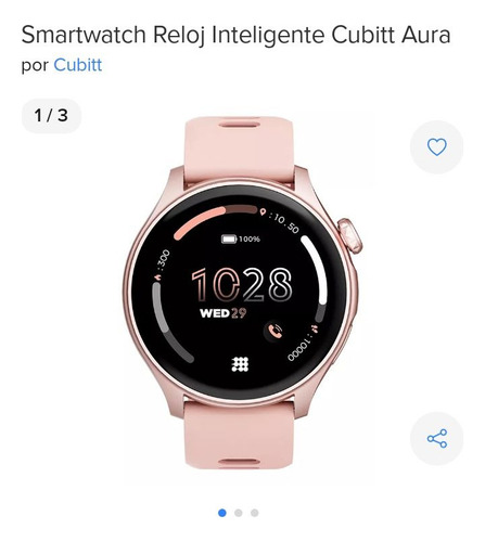 Reloj Inteligente Cubitte Aura Color Rosado