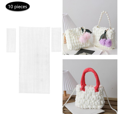 10 Uds. De Hojas De Lona De Malla De Plástico Diy,