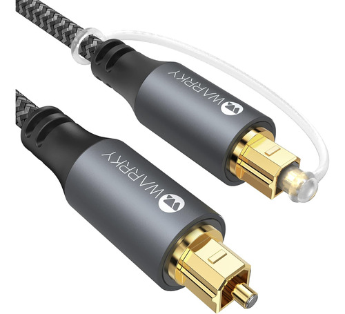 Cable De Audio Óptico Warrky, Cable Óptico De 6 Pies Para Ba