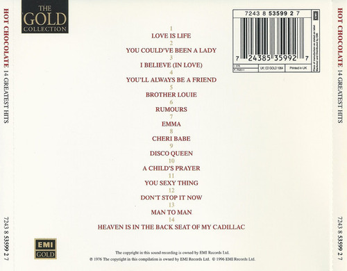 Cd 14 Greatest Hits (hot Chocolate) Estándar