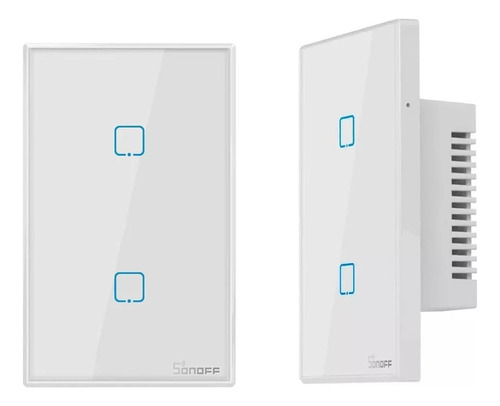 Interruptor Sonoff 2 Botões Wi-fi + Rf 433mhz Alexa Google