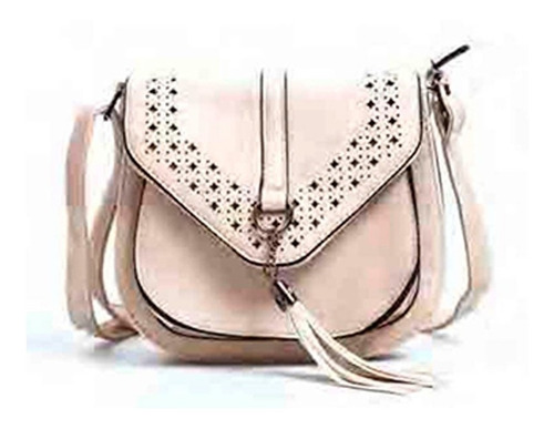 Bandolera Dtr Pu Redondeada Calada Flecos Ct Mmk 18025 Pmc