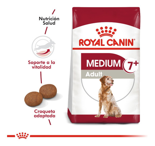 Alimento Balanceado Perro Royal Canin Medium Adult 7+ - 15kg
