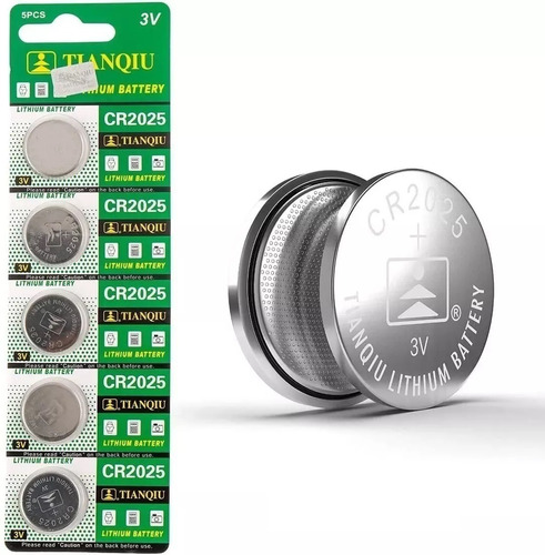 Pila Cr2025 Blister De 5 Unidades Marca Tianqiu