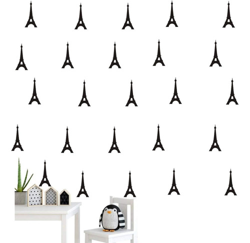40 Piezas / Paquete París Torre Eiffel Patrón Pared P...