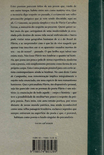 Cama de Campanha, de Ferraz, Flávio Carvalho. Editorial Ateliê Editorial Ltda - EPP, capa dura em português, 2006