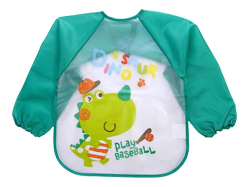 Babero Delantal Bebés Y Niños De Manga Larga Impermeable