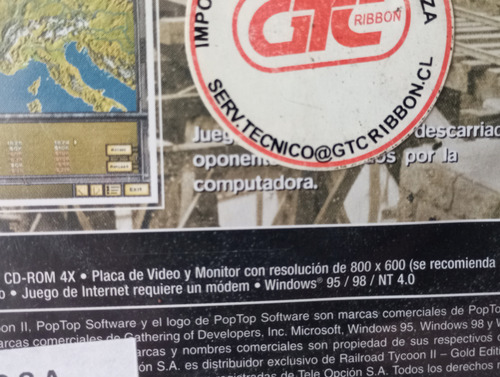 Juego Pc Railroad Tycoon 2 (ver Descripción) (Usado)