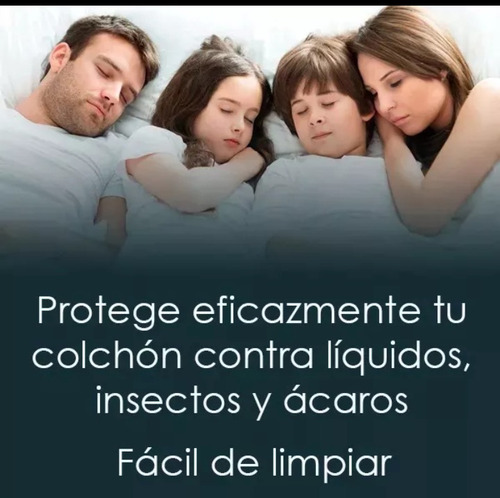 Protector Colchón Matrimonial Con Cierre Impermeable