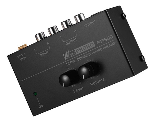 Preamplificador Phono Ultracompacto Con Nivel Y Volumen