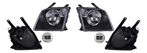 Par De Faros Ford Ecosport 2004 2005 2006 2007 1/4 Bco Depo.