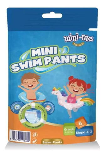 Pañales De Bebé Para Piscina Marca Mini-me Talla G - 6 Paq