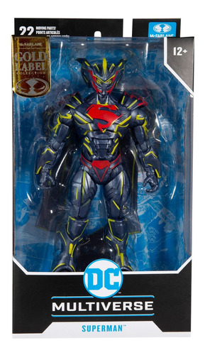 Figura Articulada Dc Multiverse Superman Energizado