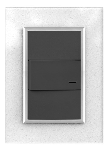 Combo Interruptor 4 Vías Jeluz - Blanco / Plata - Negro