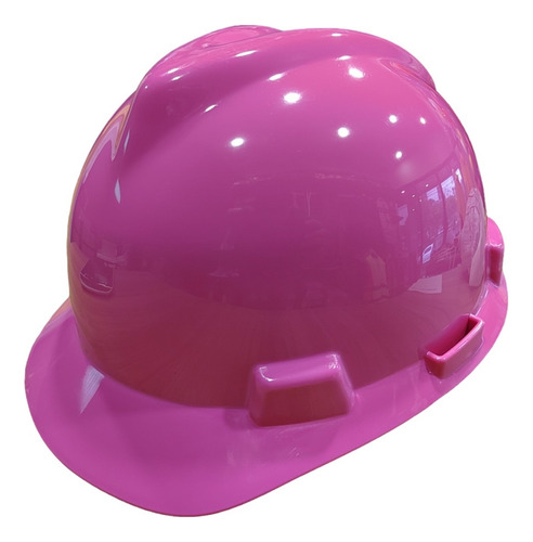 Casco De Seguridad Msa Rosa Tipo Cachucha Suspensión Matraca Color Rosa Chicle