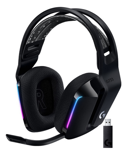 Auricular Inalámbrico Logitech G733 Lightspeed Usb Negro