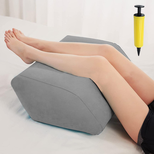 Cuña Almohada Dormir Relax Inflable Pierna Almohada