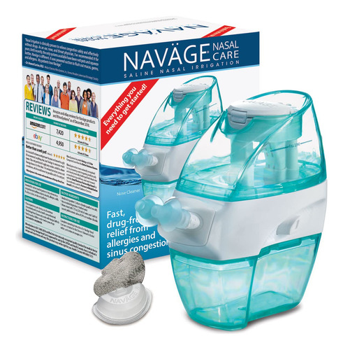 Navage Combo De Cuidado Nasal: Limpiador Nasal, 18 Cpsulas S
