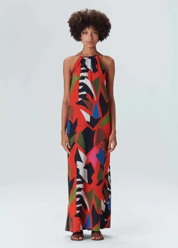 Vestido Abacaxi Longo Vermelho Osklen Parcelamento sem juros