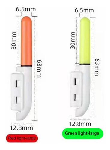 Luz Led Electrónica Para Caña De Pescar, 10 Unidades, Lumin