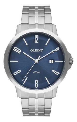 Relógio Masculino Orient Mbss1438 D2sx Social Prateado