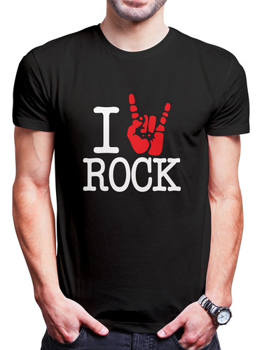 Polo Varon I Love Rock (d0790 Boleto.store)