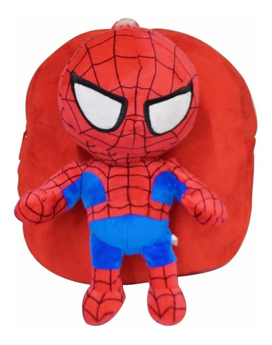 Morral Peluche Spiderman Maleta Niños Escolar Hombre Araña