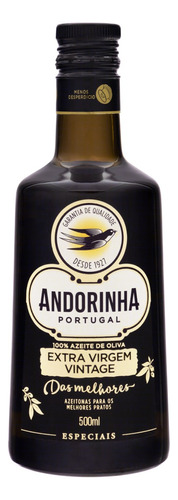 Azeite de Oliva Extra Virgem Vintage Português Andorinha Especiais Vidro 500ml