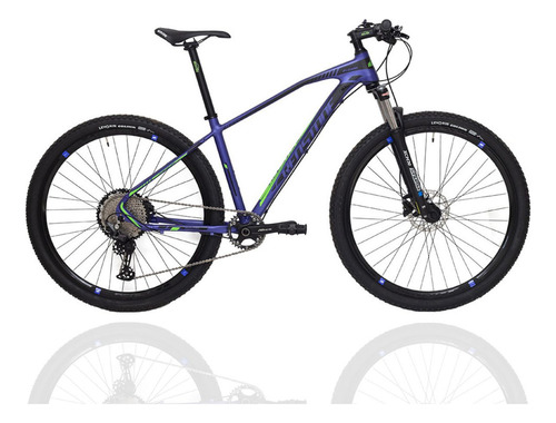 Bicicleta Mtb Aro 29 Redstone Lizard Suspensão Suntour 12v Cor Roxo+preto