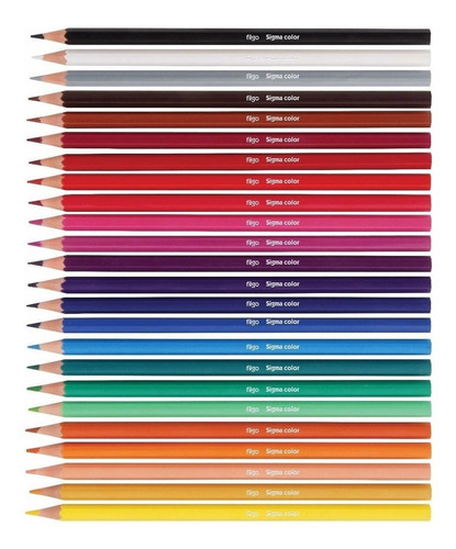 Imagen 2 de 3 de Lapiz Lapices De Colores Pinturitas Filgo Pinto Caja X 36 Colores Largos Ecológicos Sin Madera