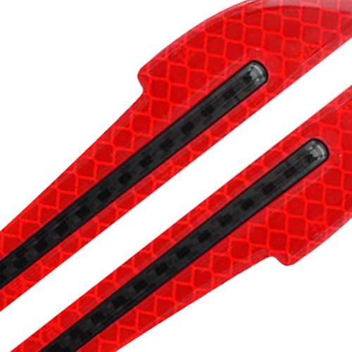 2 Pegatinas Reflectantes For Espejo Retrovisor, Rojas