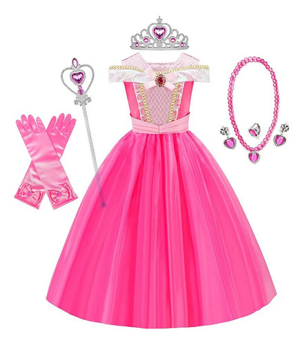 Disfraz De Princesa Bella Para Cosplay De Aurora Durmiente P