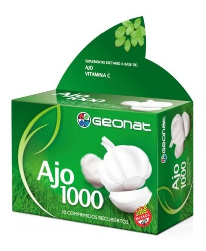 Suplemento Geonat Ajo 1000 Presión Arterial 30 Comprimidos Sabor S/sabor