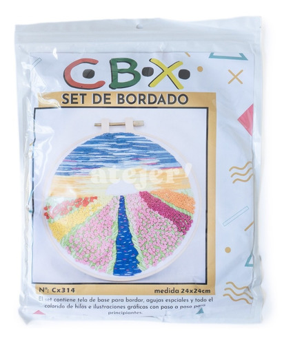 Set De Bordado Completo Marca Cbx Modelo De 24 X 24