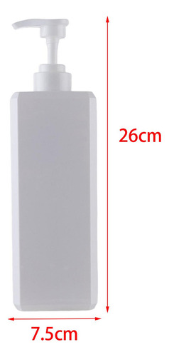 Frasco De Loção Com Dispensador De Sabonete 1000ml Branco