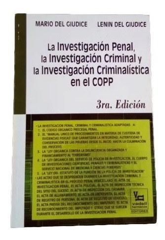 Investigacion Penal Criminal Criminalistica Copp E11