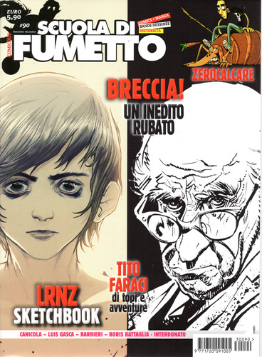 Scuola Di Fumetto N° 90 - 68 Páginas - Em Italiano - Editora Comicout - Formato 21 X 28 - Capa Mole - 2013 - Bonellihq Cx435 Mar24