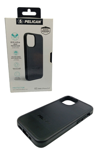 Capa Capinha Para iPhone 12 Mini 13 Mini Preto Case Pelican