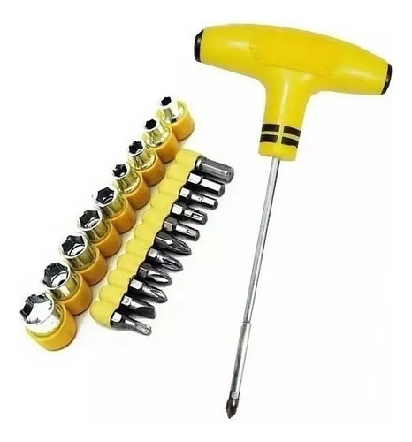 Llave T Con Puntas Plana Phillips Tubos Set X21 Subte A