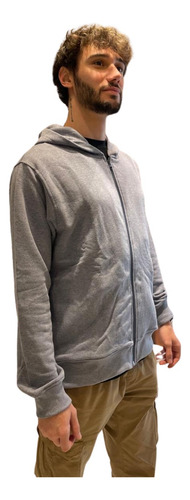 Campera Urbano Salomon Logo Lt Fz Hoodie Hombre Casual