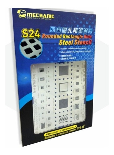 Stencil Mechanic Reballing S24 Ibga iPhone 8g 8p X