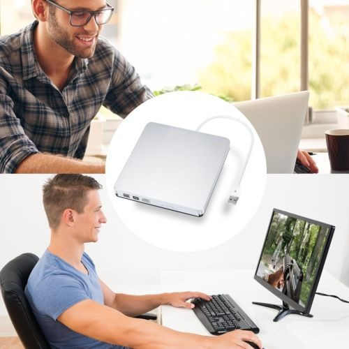 Imagen 5 de 5 de Universal Externo Usb Dvd Rw Cd Escritor Quemador Lector Rep