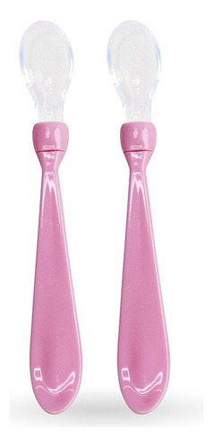 Kit 2 Colher De Silicone Papinha Introdução Alimentar Bebe