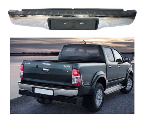 Parachoque Trasero Toyota Hilux Vigo 2012 - 2015 / Cromado 